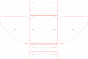 Технический рисунок для резки на ЧПУ.