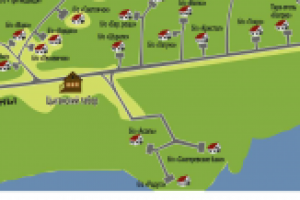 схема поселка