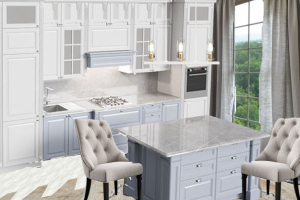 Коллаж кухни-гостиной в коттедже