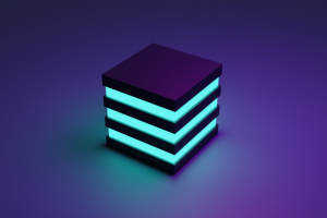 Простой светильник в виде куба