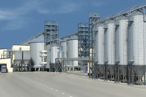 Комбикормовый завод. Крым (3d-визуализация)