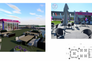 Павильон кафе мороженного в парке Останкино г. Москва 2018