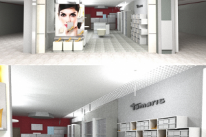 Визуализация магазина обуви в ТЦ