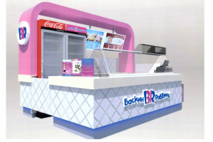 Выставочный модульный стенд (кафе мороженного)