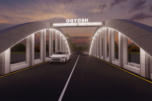 Проект входной арки на территорию санатория