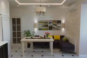 Дизайн интерьера кухни 14 м.кв.