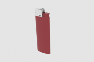 Детализированная 3D модель зажигалки "BIC"