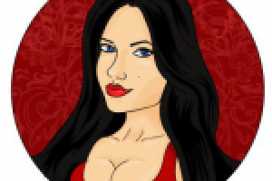 Портрет отрисованный-веткторный