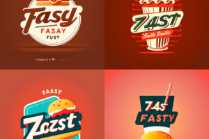 Лого для фастфуд
