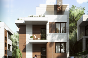 Визуализация коттеджного поселка на юге России