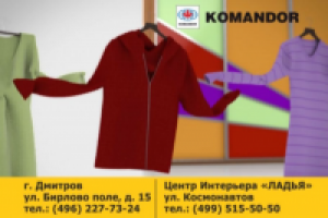 Шкаф купе КОМАНДОР