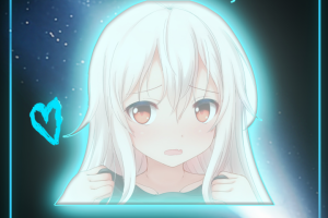 логотип с аниме девушкой