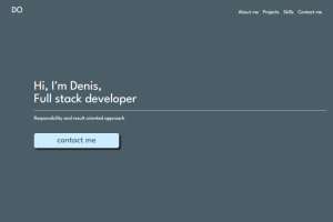 The landing page designed, prototyped in figma and developed by