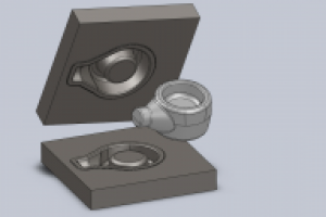 3D модель ручья для расчета заполняемости штампа и выр. на ЧПУ