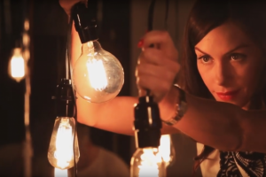 Фотосессия с лампочками