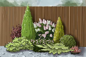 Визуализация ландшафтной композиции