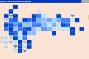 Карта Росси в EXCEL