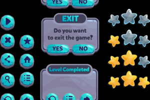 Набор кнопок для игры Unlock water flow