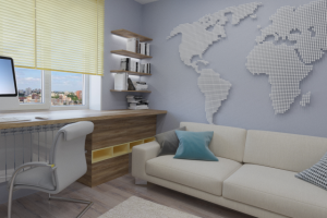 Интерьер двухкомнатной квартиры в Москве