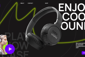 Концепция веб-сайта JBL