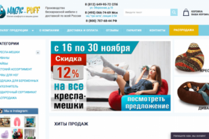 Яндекс.Директ для продажи бескаркасной мебели в Санкт-Петербурге