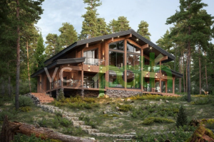 3D визуализация загородного дома