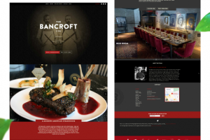 Website design for a meat restaurant