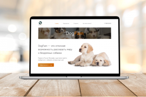 Лендинг для антикафе DogFam