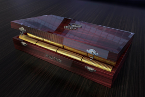 шкатулка с золотыми монетами