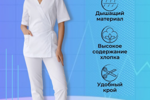 Инфографика для товара "Медицинский костюм"