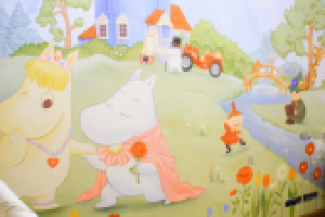 Роспись стен в детской комнате