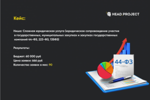 Ниша: Сложная юридическая услуга