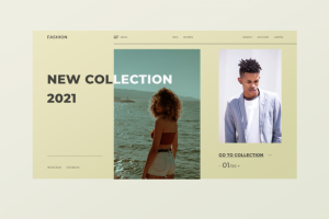 Концепт сайта онлайн-магазина брендовой одежды