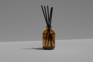 Модель аромадиффузора с фибровыми палочками