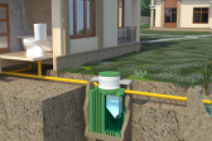 Схема участка с септиком