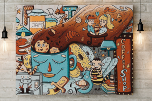 Иллюстрации для кофейни