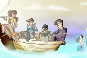 Пятеро в лодке и один тонет