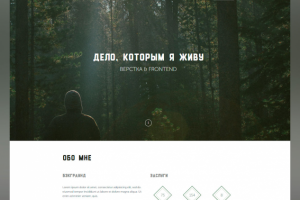 LandingPage - портфолио разработчика