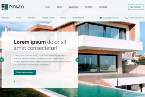 «Nalta» — верстка многостраничного сайта под WordPress