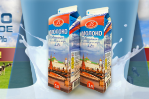 Баннер для и/м фермерских товаров, молоко