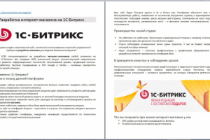 Продающий текст. Разработка сайтов