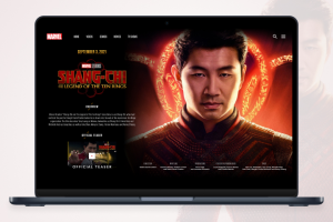 Дизайн страницы фильма "Shang-Chi"