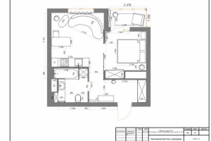 Эргономический план с  размерами, план освещения