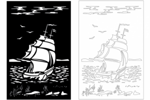 отрисовка в векторе для лазерной резки