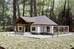 Экстерьер, фасада 2-этажного дома