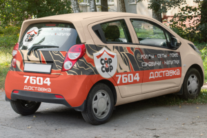 Брендирование авто (доставка суши)