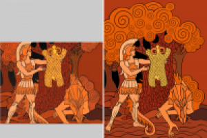 12 векторных иллюстраций к календарю (отрисовка)