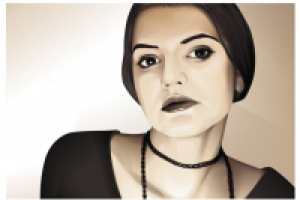 Ретро портрет девушки