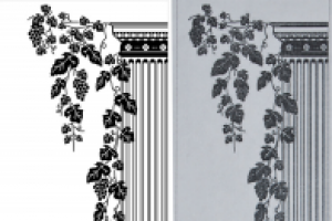 Графика для нанесения на стекло (отрисовка, фрагмент)