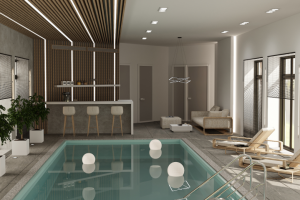 Бассейн в коттедже